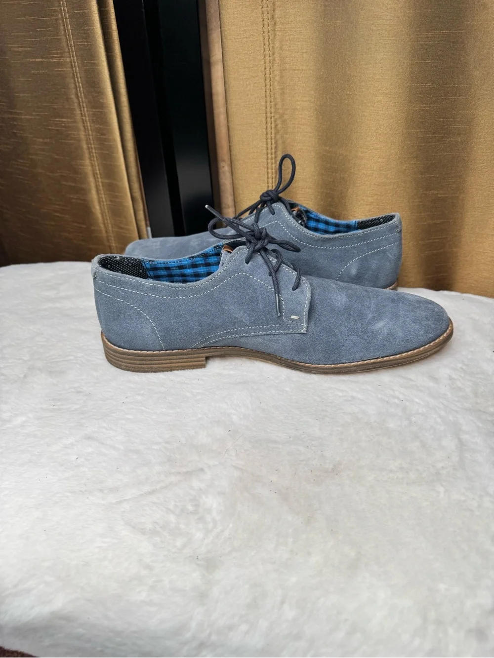 Ben Sherman Gray Suede Derby Shoes Men’s US 8 UK 7 EU 41